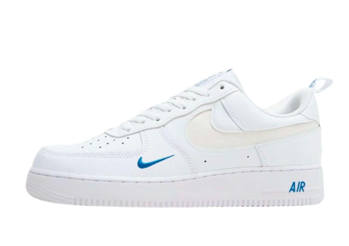 Nike Air Force 1 Low Reflective Swoosh White Blue