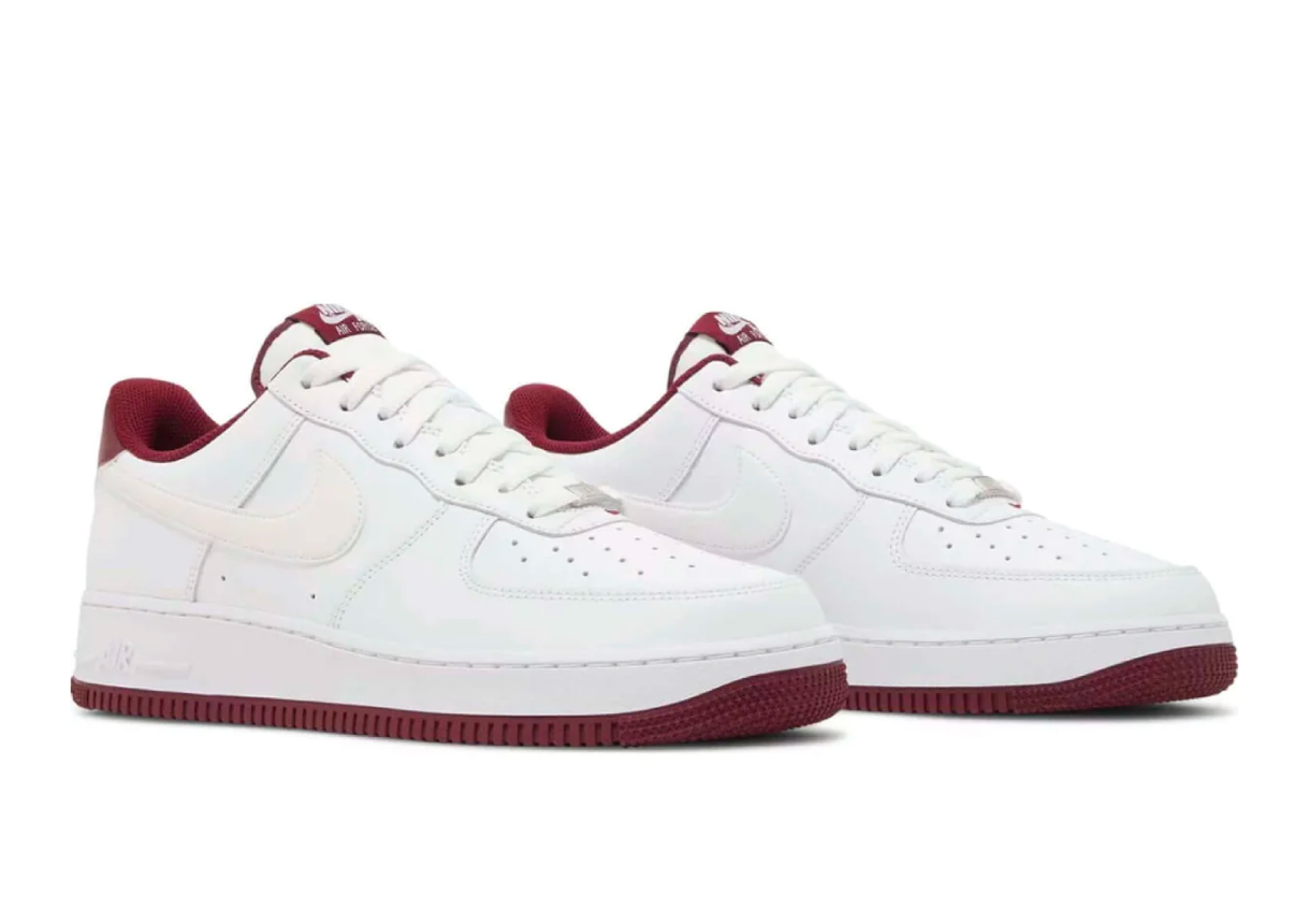Nike Air Force 1 '07 'White Dark Beetroot'