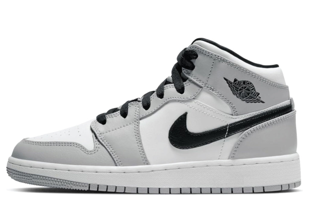 Air Jordan 1 Mid GS Light Smoke Grey