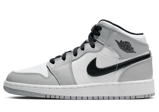 Air Jordan 1 Mid GS Light Smoke Grey
