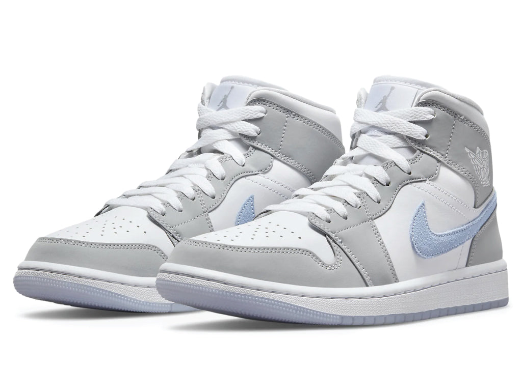 Air Jordan 1 Mid Grey Blue Wmns