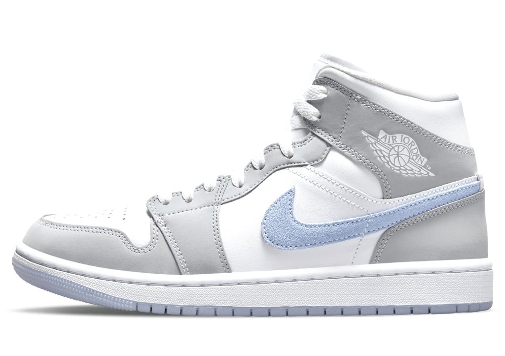 Air Jordan 1 Mid Grey Blue Wmns