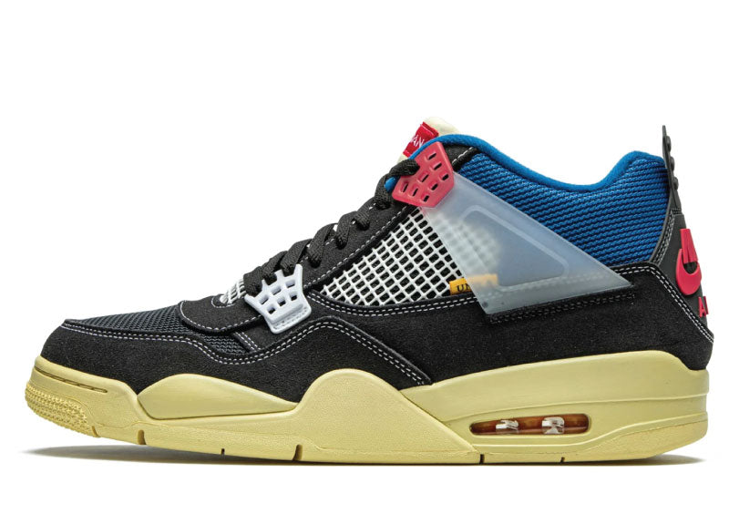 Air Jordan 4 Retro Union Noir Blue Front