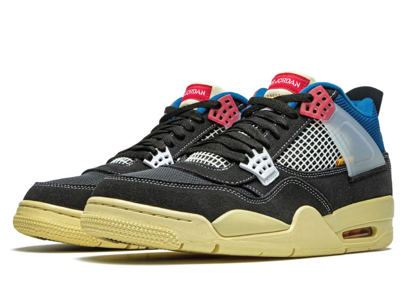 Air Jordan 4 Retro Union Noir Blue Pair