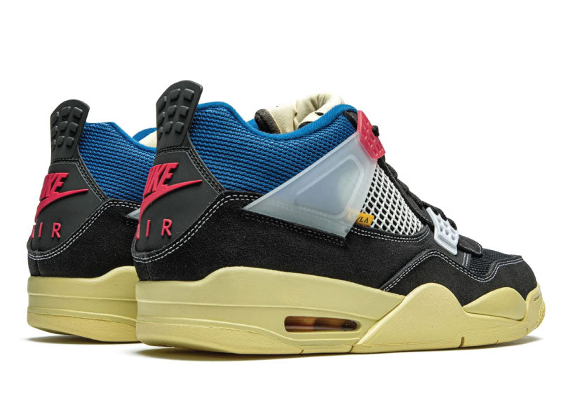 Air Jordan 4 Retro Union Noir Blue Back Pair