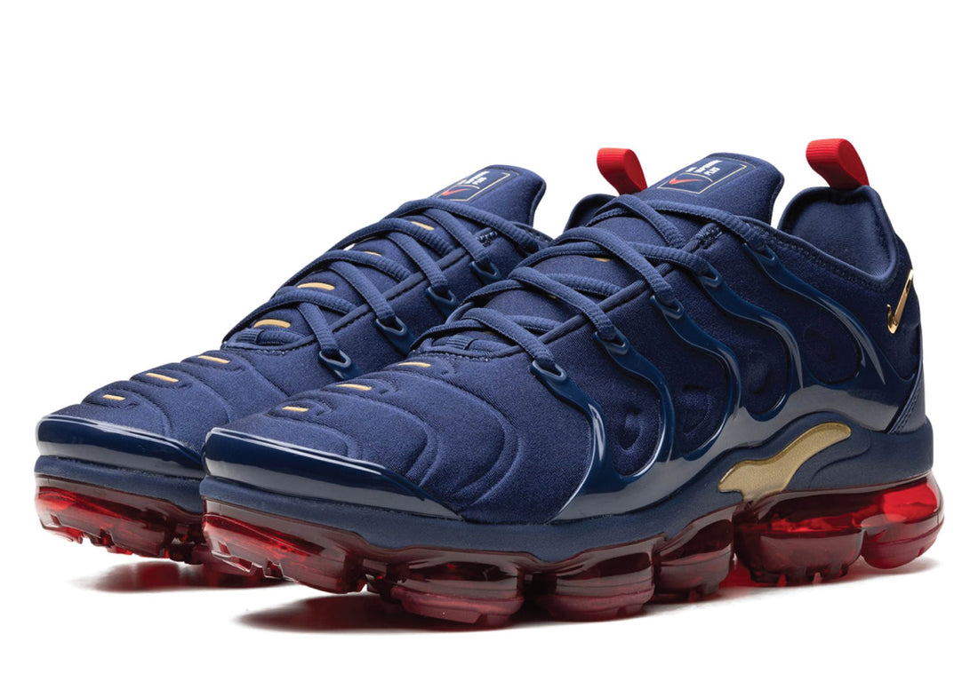 Air VaporMax Plus Metallic Blue / Gold | Sneakers Forest