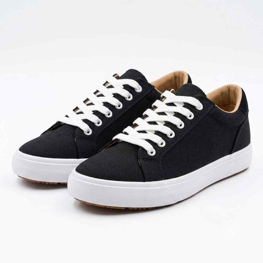 Sneaker House Women's Black Canvas Classic Casual Sneakers