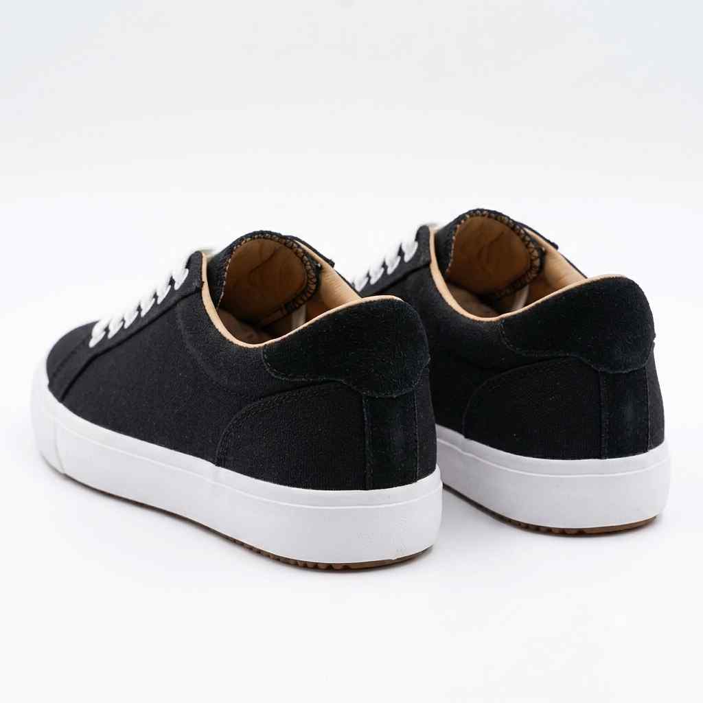 Sneaker House Women's Black Canvas Classic Casual Sneakers