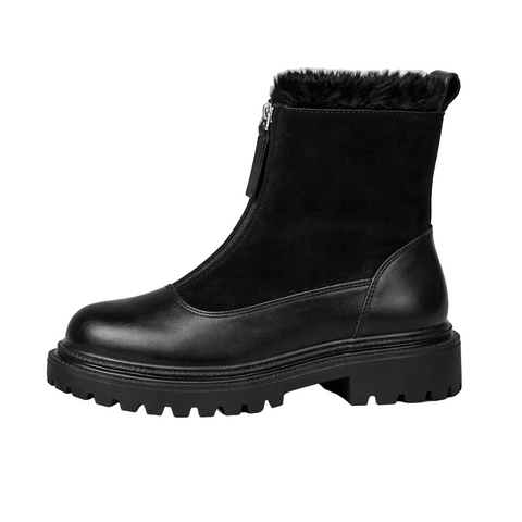 Sneaker House Women's Faux Fur Lined Ankle Boots