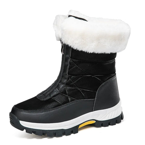 Sneaker House Women's Fur Lined Winter Snow Boots