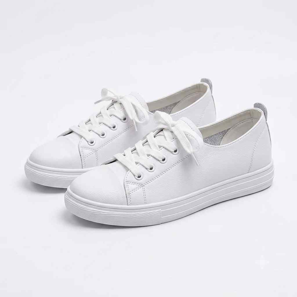Sneaker House Women's White Classic Casual Sneakers
